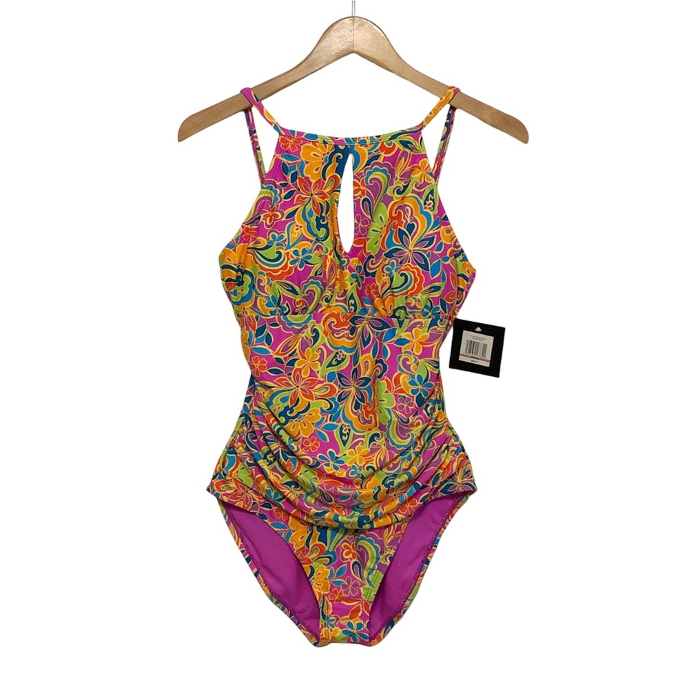 NWT Ellen Tracy One Piece Swimsuit - Picture 1 of 11